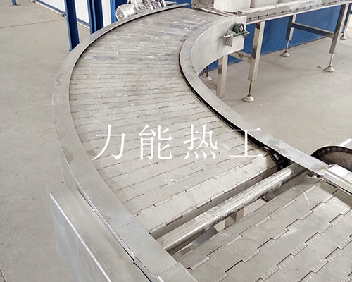 天津不锈钢链板转弯输送机
